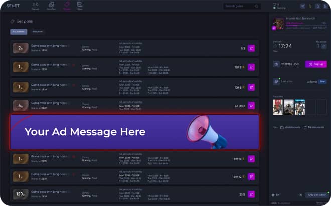 media network monthly impressions