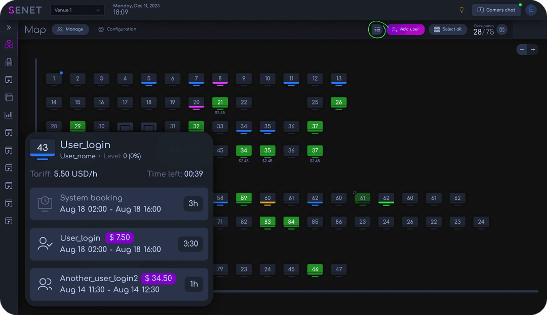 Cyber Cafe and Venue Management Software SENET by ENESTECH